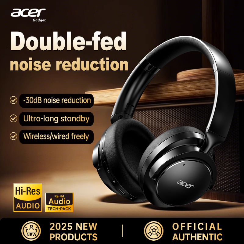 Anc Wireless Over Ear Headphones - Acer Ohr560 Over-Ear Wireless Bluetooth Headphones,