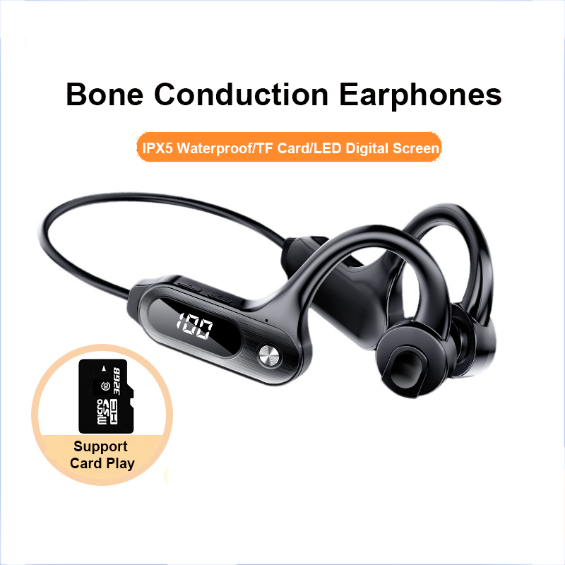 Open Ear Air Conduction Headphones - Bone Conduction Bluetooth 5.3 Earbuds Hanging