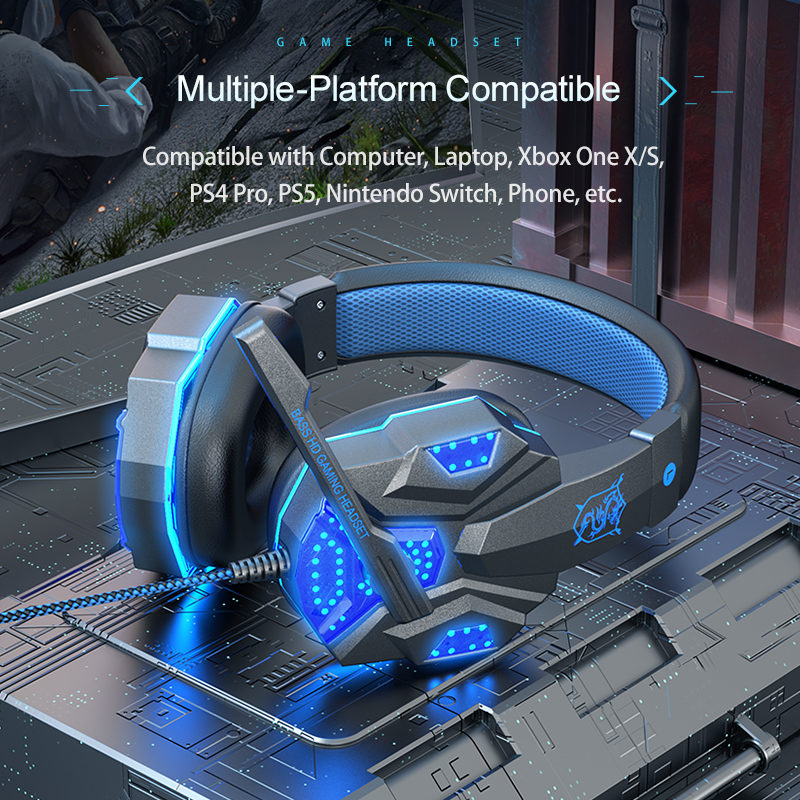 7.1 Surround Sound Gaming Head - Gaming Headset With Mic Rgb recension och pris