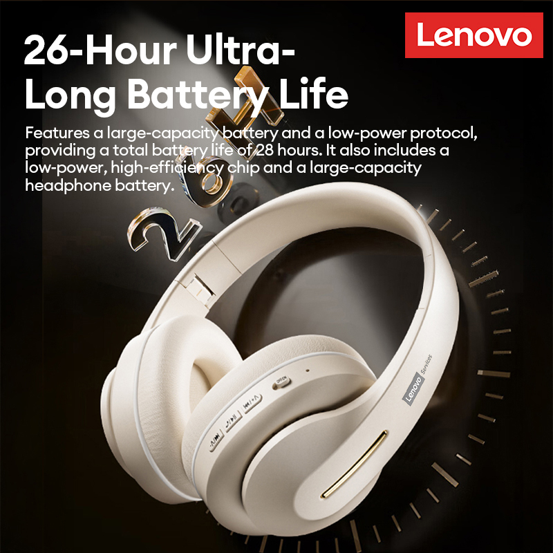 Lenovo Bluetooth 6.0 Over-Ear  - Anc Wireless Over Ear Headphones recension och pris