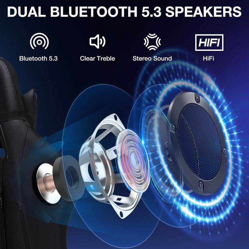 RGB Gaming Chair with Bluetoot - Speakers recension och pris