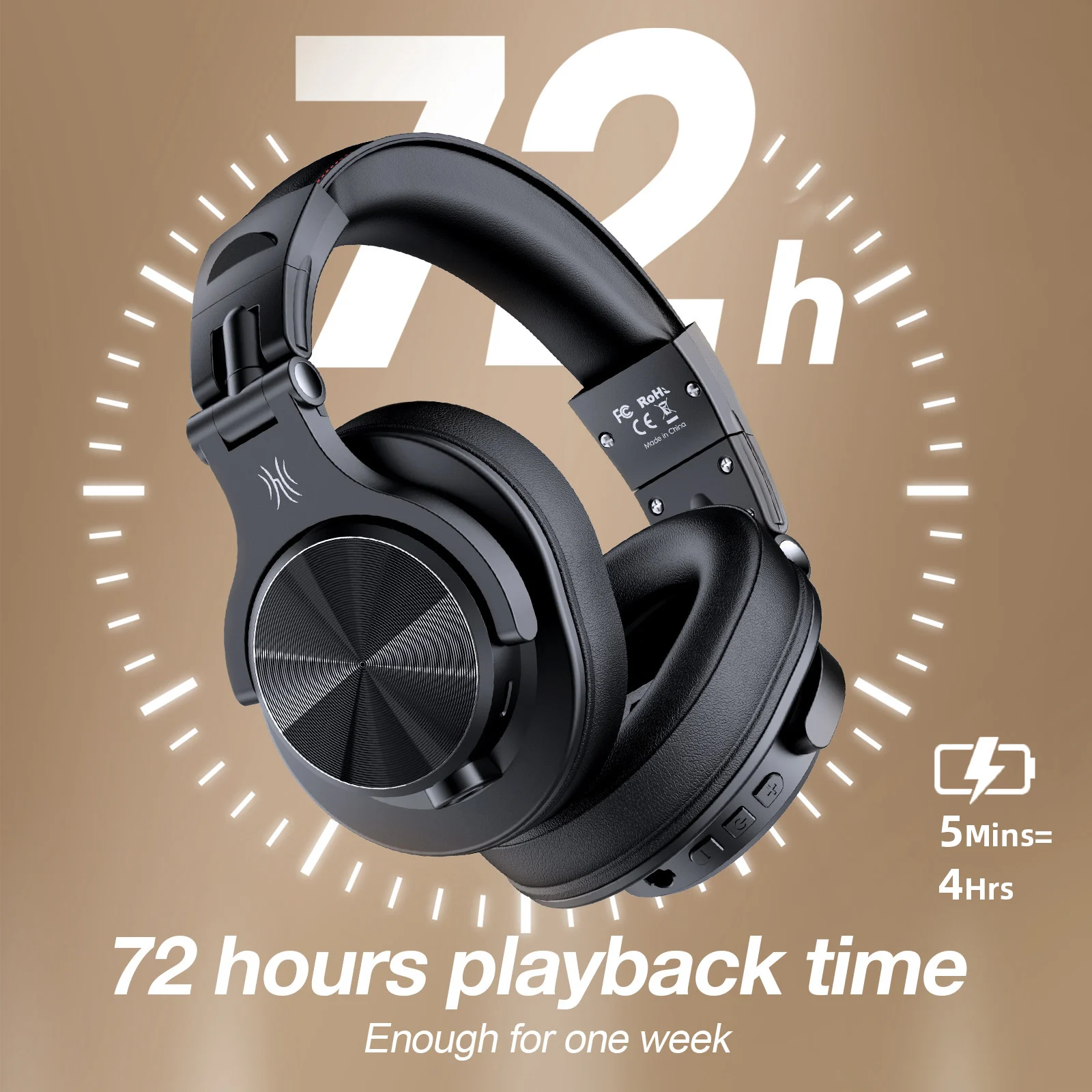 Oneodio Fusion A70 Bluetooth H - Anc Wireless Over Ear Headphones recension och pris