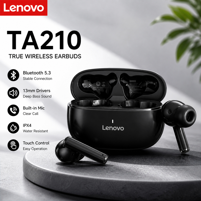 Original New Lenovo TA210 5.3  - Type C Wired Earphones With Mic recension och pris