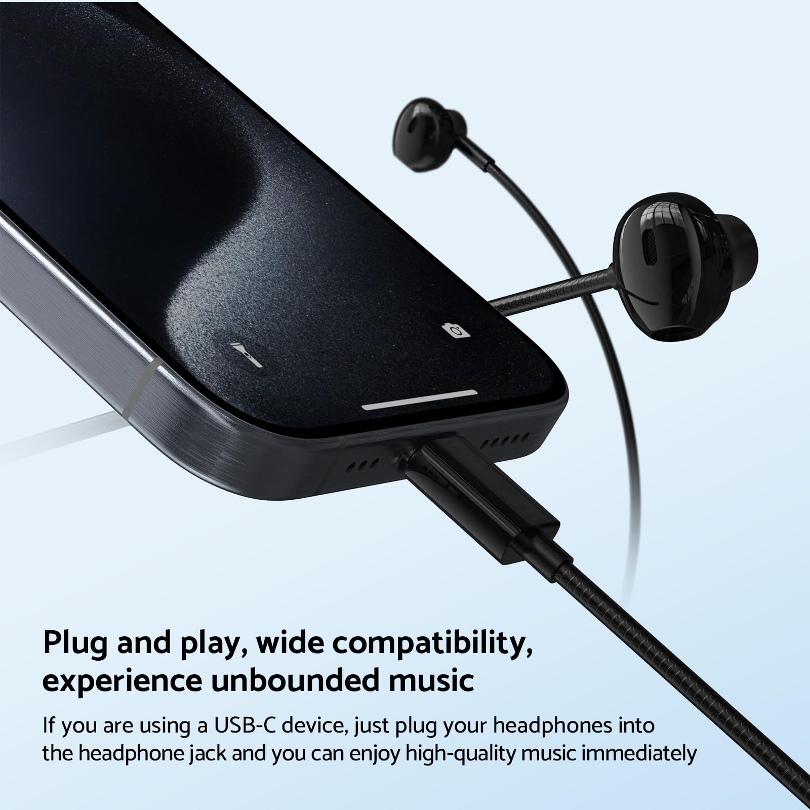 In-Ear Wired Headphone HiFi Mu - Type C Wired Earphones With Mic recension och pris