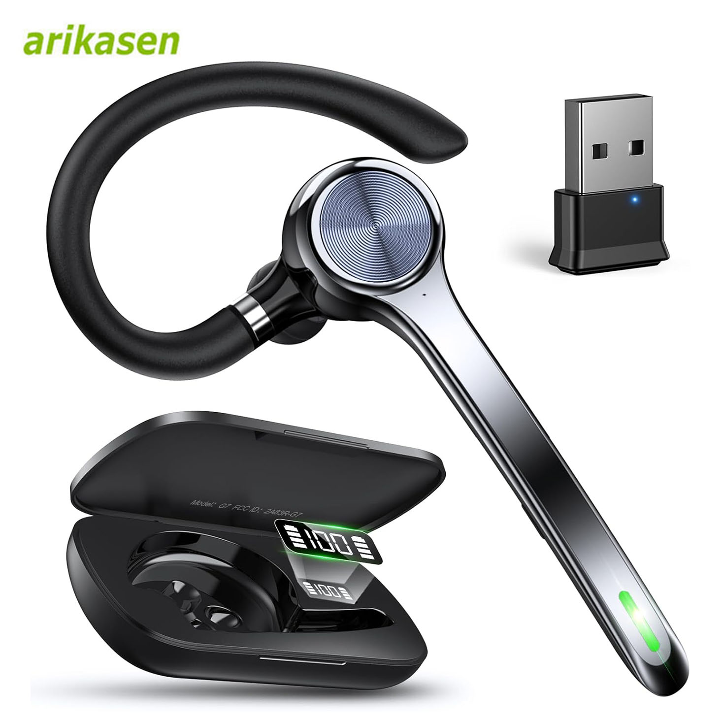 Wireless Headset Single-Ear Bl - Open Ear Air Conduction Headphones recension och pris