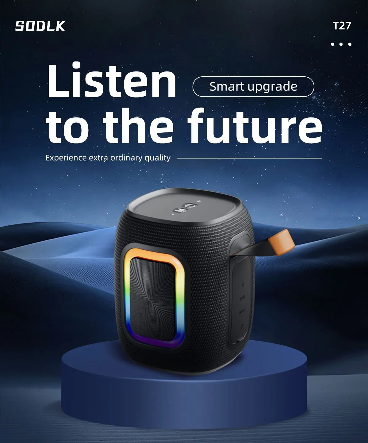 SODLK T26 Mini Bluetooth Speak - Portable Bluetooth Speaker Waterproof Ipx7 recension och pris