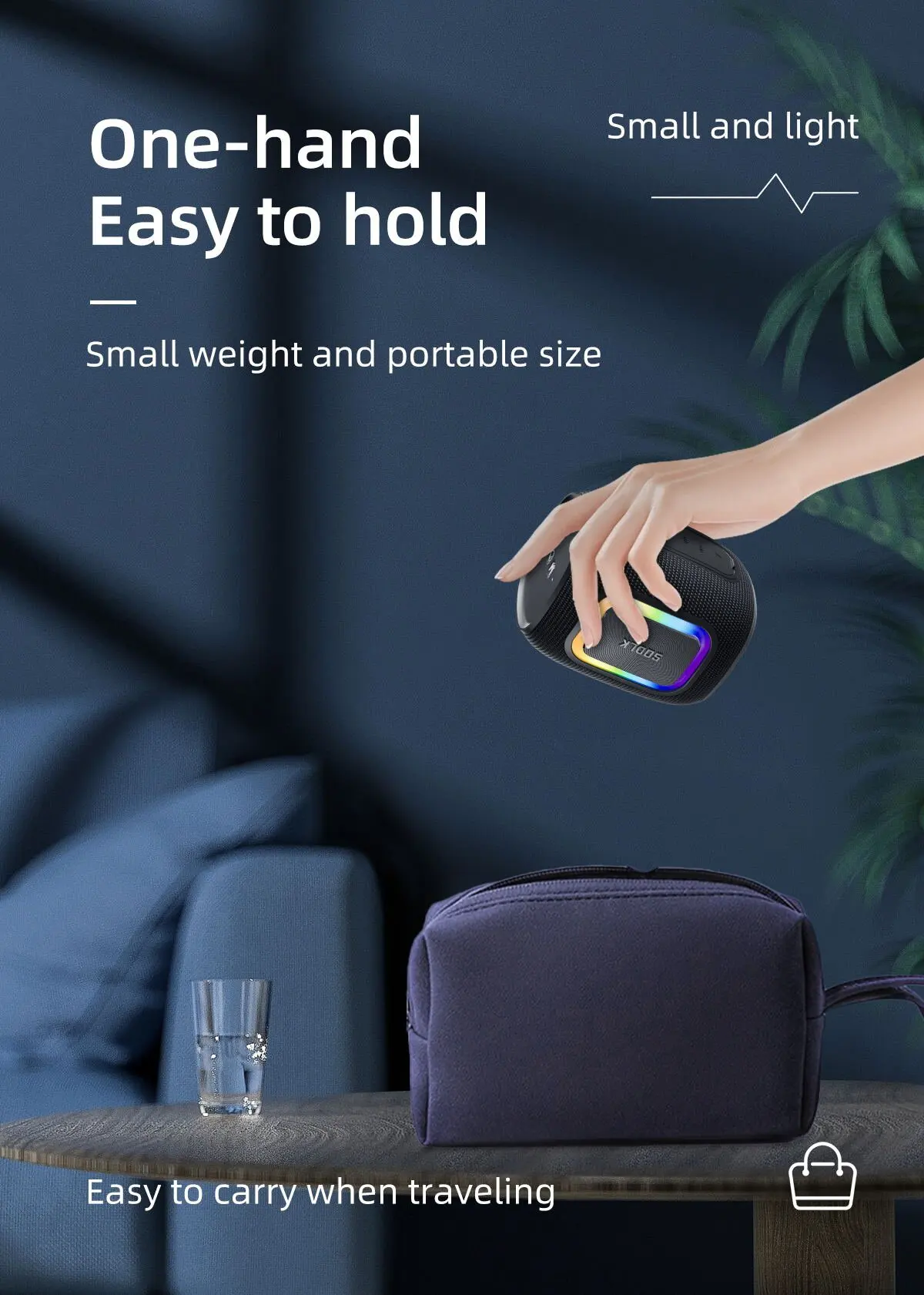SODLK T26 Mini Bluetooth Speak - Portable Bluetooth Speaker Waterproof Ipx7 recension och pris