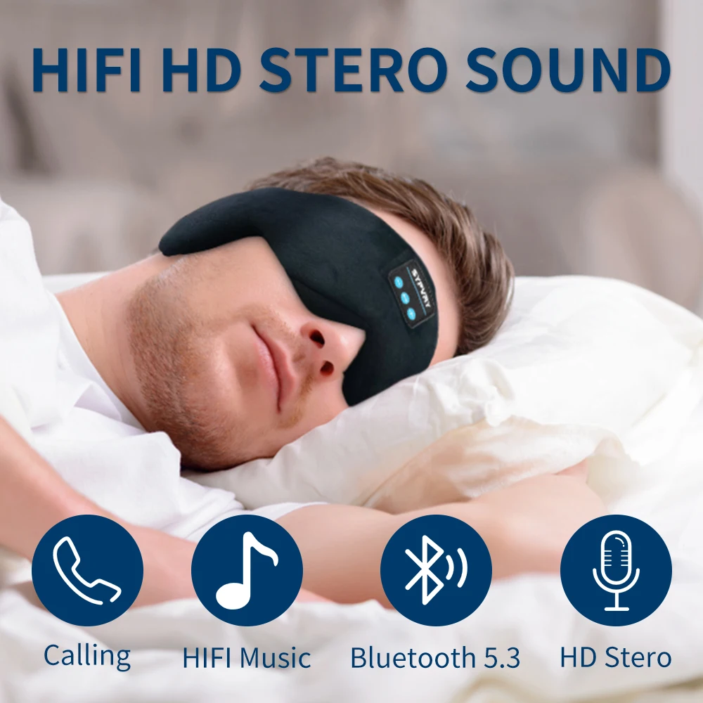 Bluetooth Eye Mask with Headph - Type C Wired Earphones With Mic recension och pris